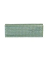Amina Muaddi Woman Handbag Light Green Size - Textile Fibers In Green
