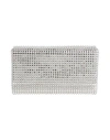 Amina Muaddi Paloma Embellished Chain In Grey