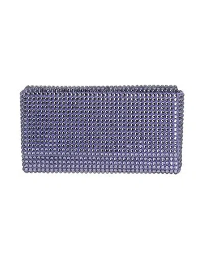 Amina Muaddi Woman Handbag Lilac Size - Textile Fibers In Purple