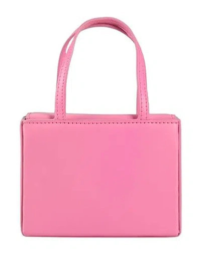 Amina Muaddi Woman Handbag Pink Size - Leather