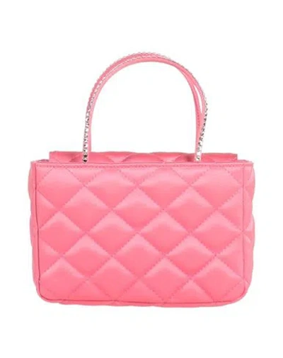 Amina Muaddi Woman Handbag Pink Size - Textile Fibers
