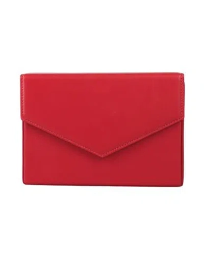 Amina Muaddi Woman Handbag Red Size - Soft Leather
