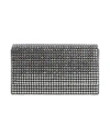 Amina Muaddi Woman Handbag Silver Size - Textile Fibers