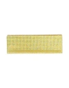 Amina Muaddi Woman Handbag Yellow Size - Textile Fibers