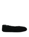 Amina Muaddi Woman Loafers Black Size 8 Shearling