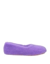 Amina Muaddi Woman Loafers Purple Size 8 Shearling