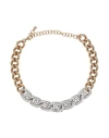 Amina Muaddi Matthew Crystal-embellished Choker Necklace In Gold
