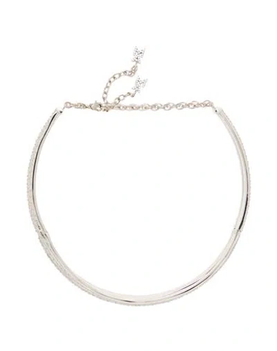 Amina Muaddi Woman Necklace Silver Size - Metal