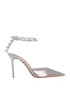 Amina Muaddi Transparent High Heels In Transparent