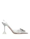 Amina Muaddi Begum Glass Pointed Toe Slingback Pump In Animal Print