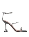 Amina Muaddi Gilda 105mm Crystal-embellished Sandals In Black