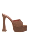 Amina Muaddi Dalida Square-toed High-heeled Sandals In Brown