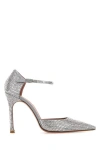 Amina Muaddi Pointed Shallow-mouthed High-heeled Shoes In Multicolor
