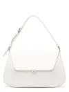 Amina Muaddi Women Black Leather Ami Shoulder Bag