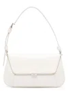 Amina Muaddi Women Black Leather Ami Shoulder Bag