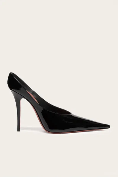 Amina Muaddi Women's Anok Mule In Patent Black