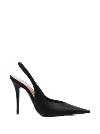 Amina Muaddi Women Anok Slingback Pumps In Black
