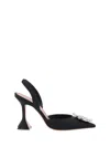 Amina Muaddi Amina Mu I Begum 95 Satin Slingback Pumps In Black