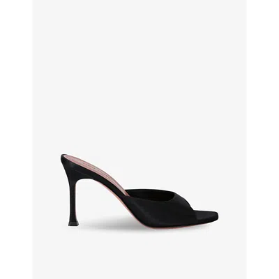 AMINA MUADDI WOMENS AMINA MUADDI ALEXA 90 SATIN HEELED MULES