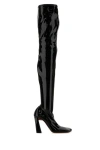 Amina Muaddi Marine Stretch Thigh High Boots In Black