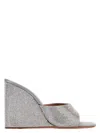 Amina Muaddi Lupita Crystal-embellished Wedge Mules