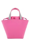 Amina Muaddi Women Fuchsia Satin Rih Handbag