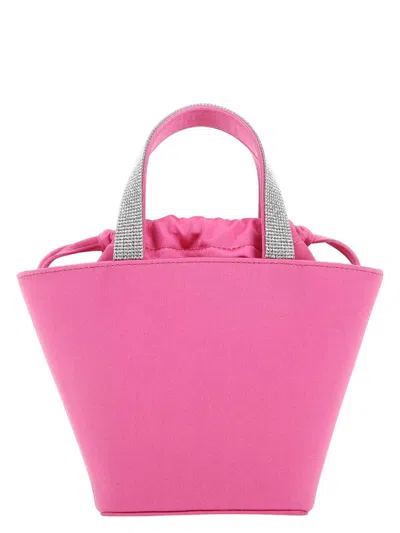 AMINA MUADDI WOMEN'S FUCHSIA SATIN RIH HANDBAG