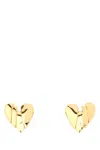 Amina Muaddi Women Heartbreaker Earring Gold Base In Multi