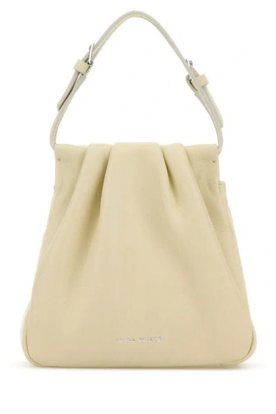 AMINA MUADDI AMINA MUADDI WOMEN IOVRY NAPPA LEATHER VITTORIA CRYSTAL HANDBAG
