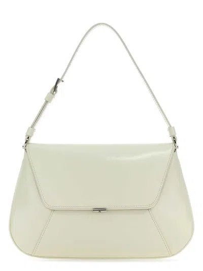 AMINA MUADDI WOMEN'S IVORY LEATHER AMI SHOULDER BAG