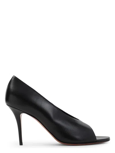 AMINA MUADDI WOMEN'S JULIANNE 90 PEEP TOE NAPPA PUMPS