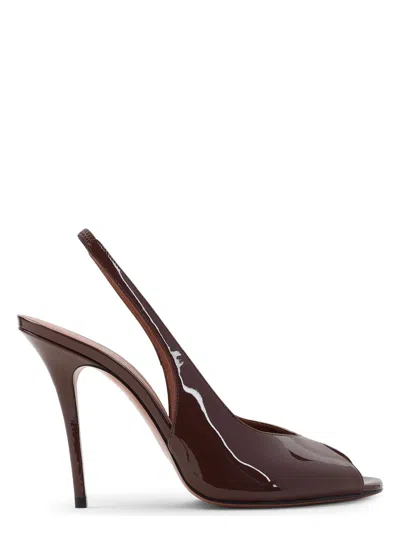 AMINA MUADDI WOMEN'S KRISTINA 105 PATENT SLING PUMPS