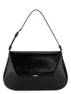 Amina Muaddi Ami Mini Frame Croc-embossed Shoulder Bag