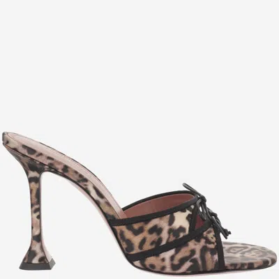 Amina Muaddi Women Leopard Print Slip-on Heels, 7 Luxury Pumps & Heels For Women Darveys In Animal Print