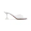 Amina Muaddi Transparent Lupita Glass Slipper 70 Heeled Sandals In Transparent