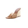Amina Muaddi Women's Lupita Wedge Sandals Pvc 95 In Brown