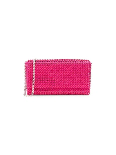 Amina Muaddi Women's Mini Paloma Crystal Embellished Shoulder Bag In Ruby