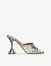 Amina Muaddi Leather Lupita Slippers 95 In Other