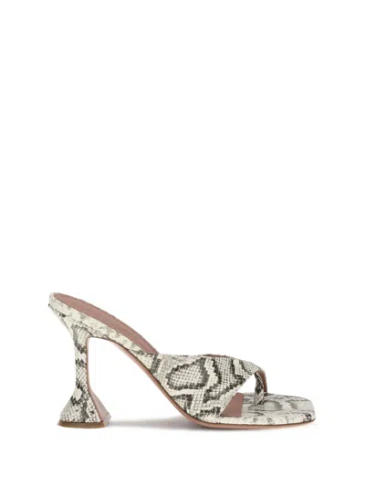 AMINA MUADDI AMINA MUADDI WOMEN PYTHON-PATTERNED SHIONA SANDALS