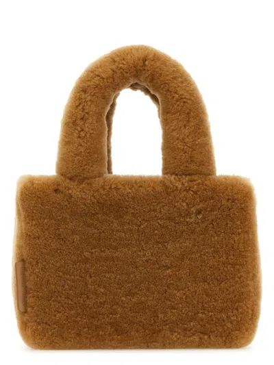 Amina Muaddi Women's Shearling Amini Giuly Handbag