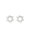 Amina Muaddi Women Silver Begum Crystal-embellished Earrings In Silver