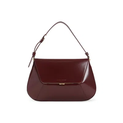 Amina Muaddi Women's Spazzolato Shoulder Bag In Red