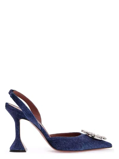 AMINA MUADDI WOMEN'S VELVET SLINGBACK BEG PUMPS