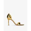 Amina Muaddi Patent Leather Agnese Sandals 95