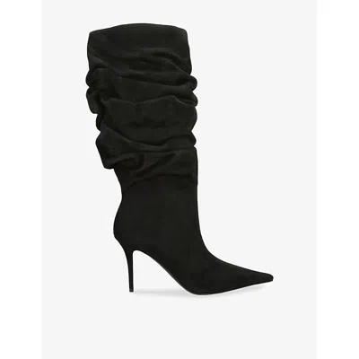Amina Muaddi Anok High-heeled Tall Boots In Black
