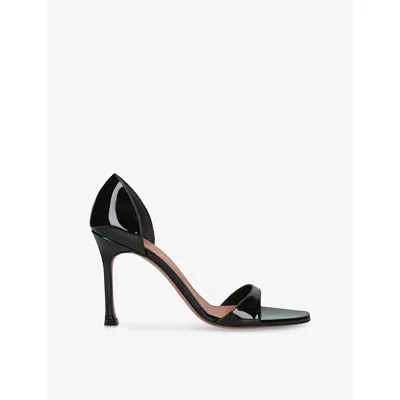 AMINA MUADDI WOMENS AMINA MUADDI AGNESE 95 PATENT-LEATHER SANDALS