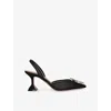 Amina Muaddi With Heel In Black