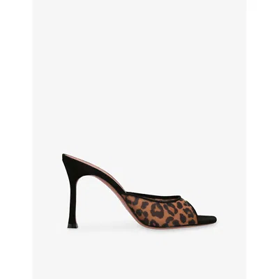 AMINA MUADDI WOMENS AMINA MUADDI ALEXA 95 MESH HEELED MULES