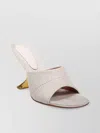 Amina Muaddi Woven Textured Slipper 90