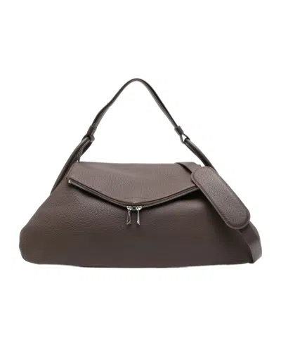 Amina Muaddi Zippered Handbag In Black